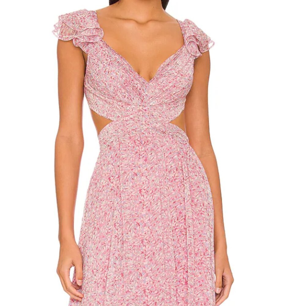 Astr Pink Floral Dress